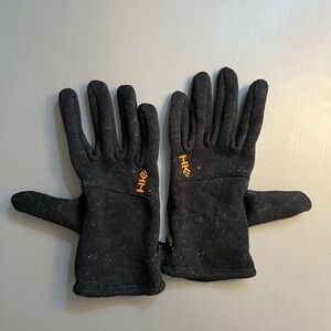 Black HK Logo Gloves